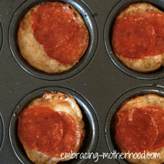 Embracing Motherhood Pizza Muffins