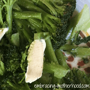 Steamed Broccoli steamed broccoli with melted butter and salt