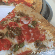 Embracing Motherhood Homemade Pizza Recipe
