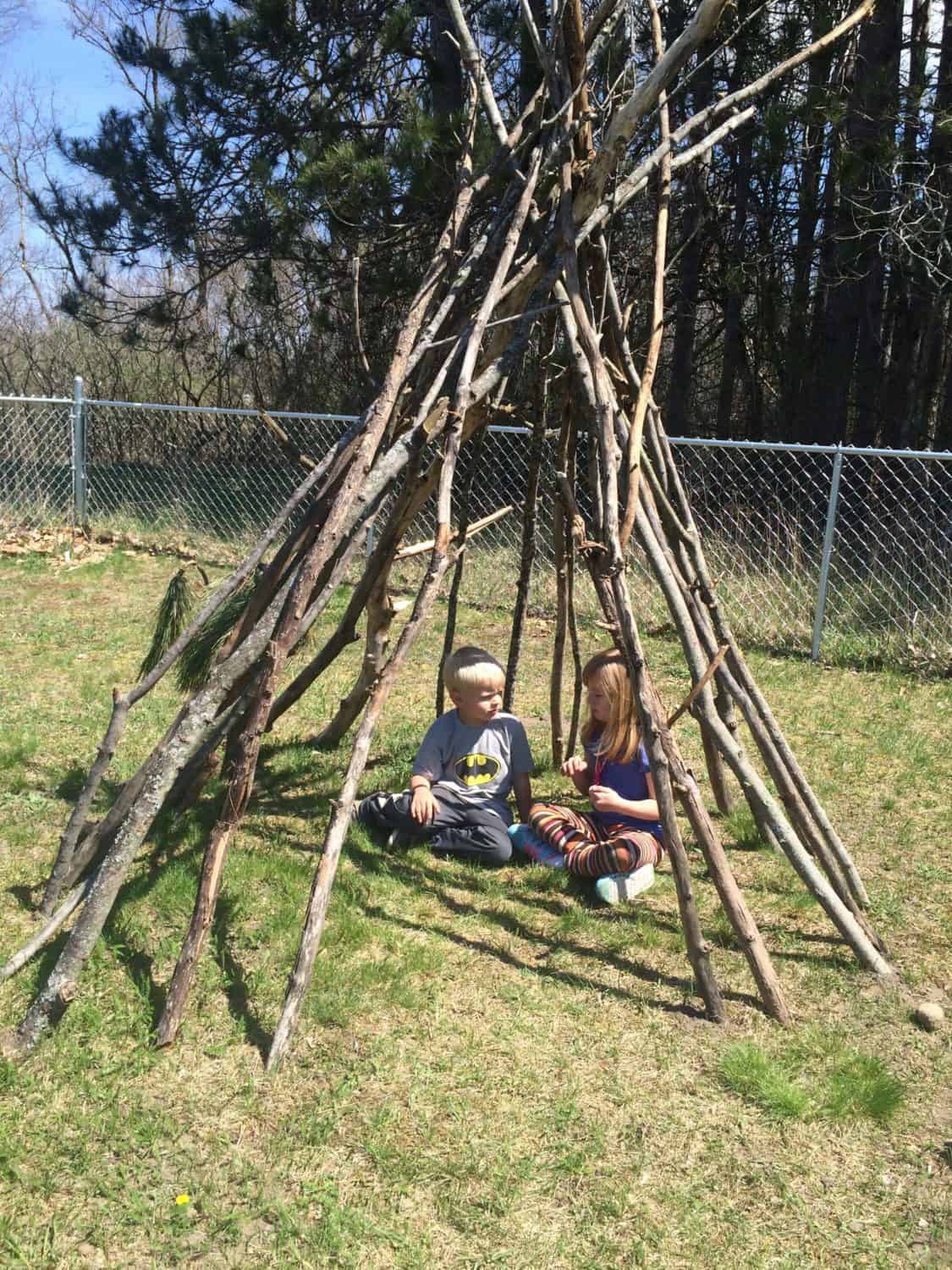 How to Make an Outdoor Teepee Embracing Motherhood