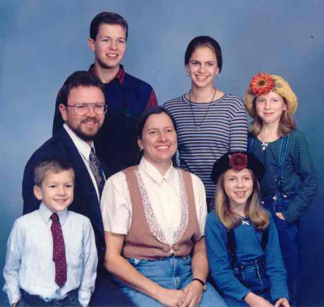 Family Photo 1994: Jarrod, Stacey, David, Rich, Diane, Lisa, and Andrea
