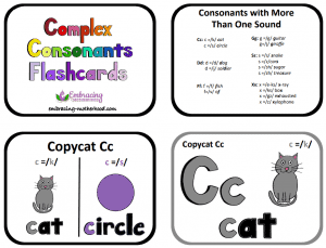 complex consonants flashcards title page